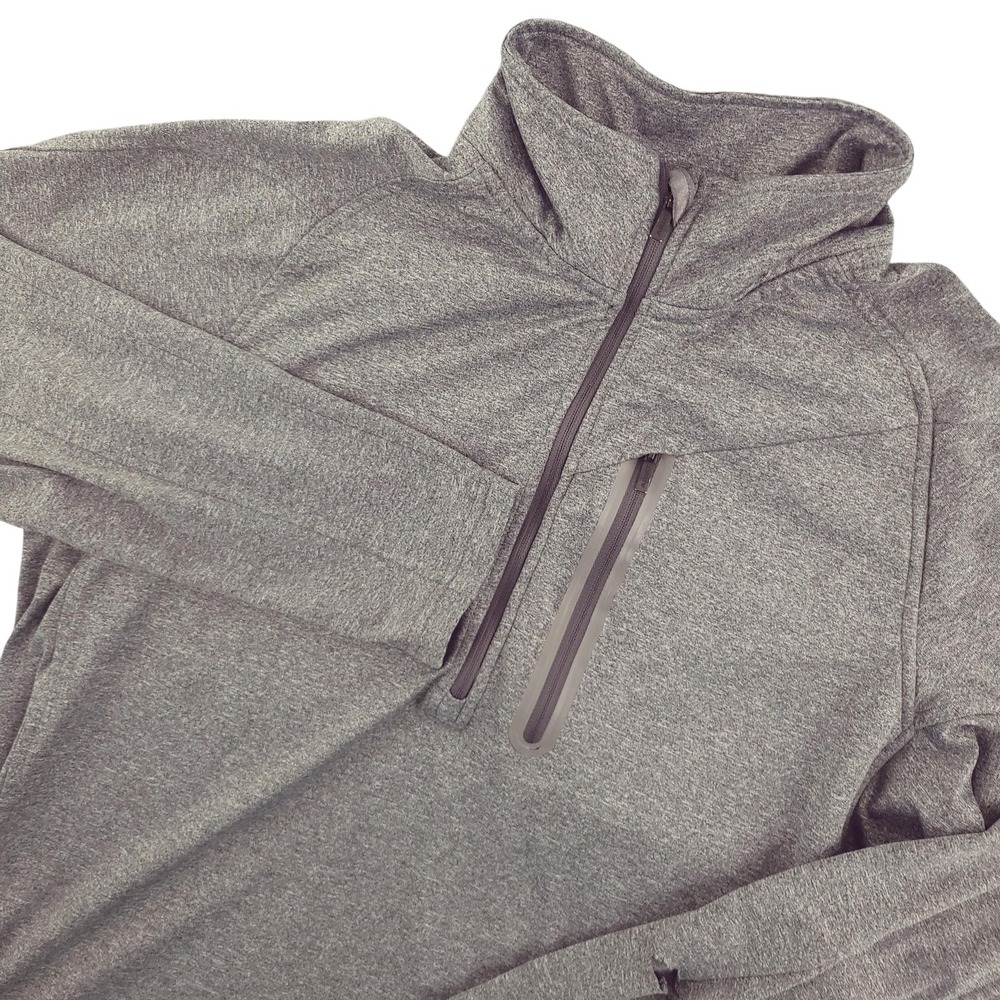 Ariat ARIATTEK Cold Series Pullover Mens M Gray 1/4 Zip Long Sleeve Riding Top